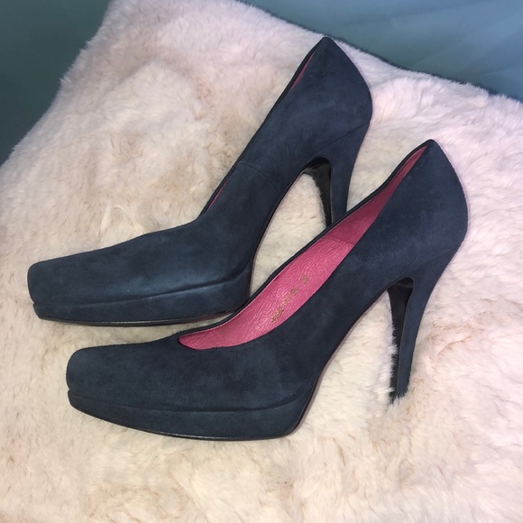 💙 blue suede Shoes! Buffalo London size 39 - Picture 6 of 11